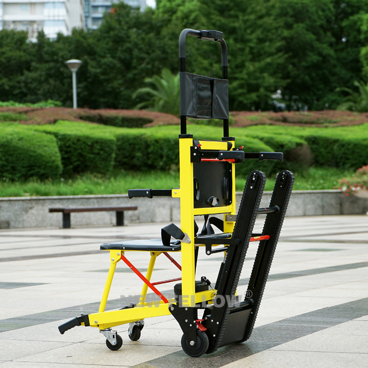 01黄色电动爬楼轮椅送货上门货到付款铝合金